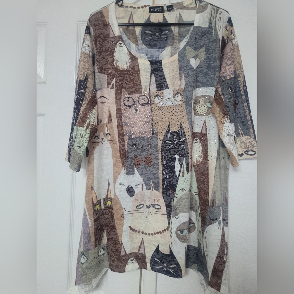 Whimsical Animal Print Top